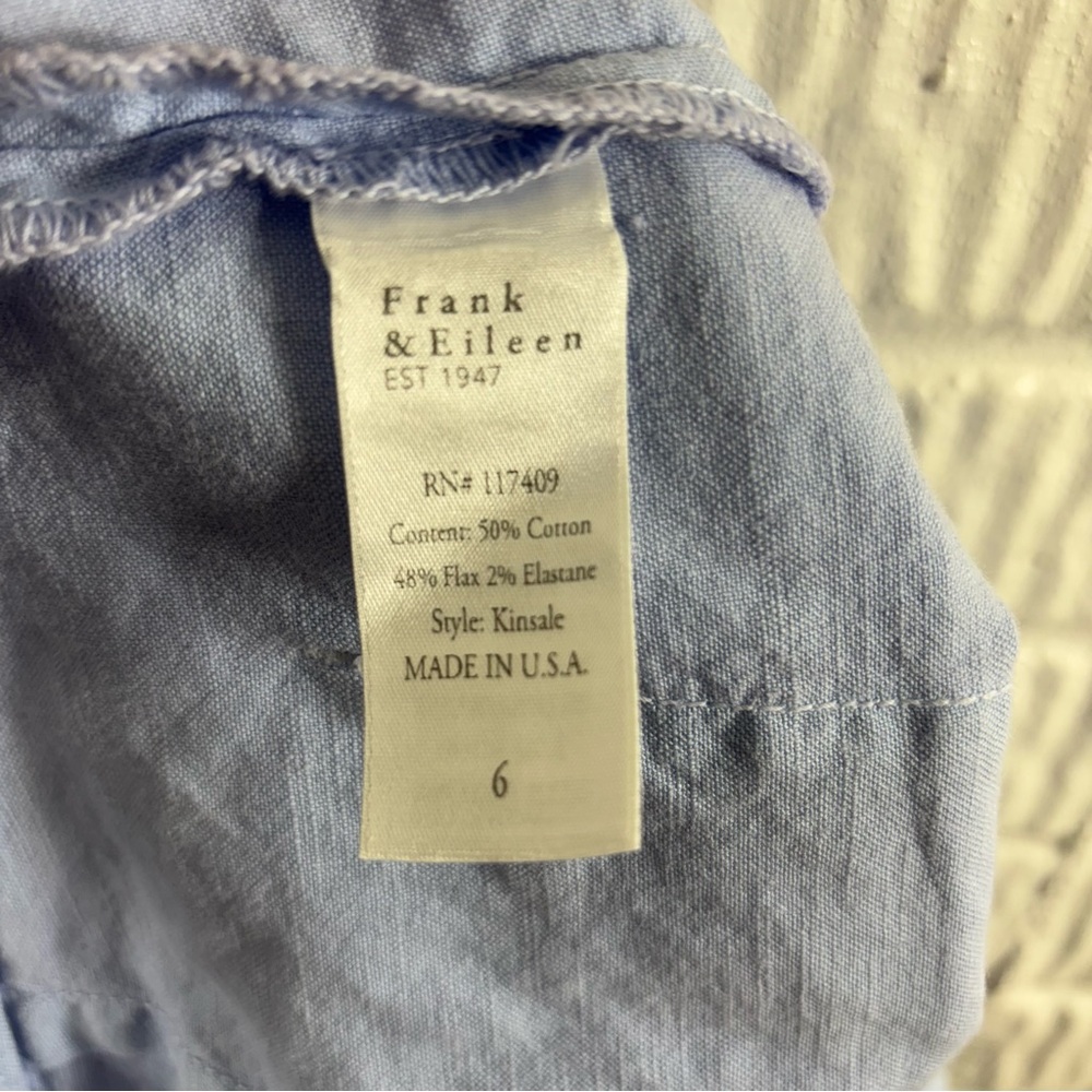 Frank & Eileen Kinsale Pant Light Blue 6 - Picture 4 of 5